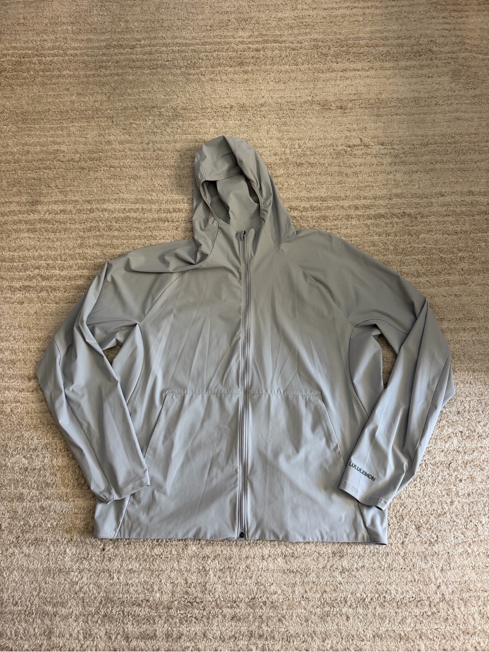 Lululemon men’s grey pace breaker jacket size XXL